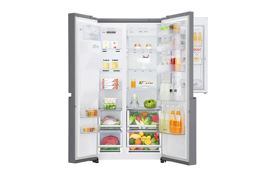 LG Ψυγείο Ντουλάπα Κάθετης Διάταξης (SxS) Total No Frost με Door-in-Door™ 1790 x 91,2 cm , GSJ760PZUZ, thumbnail 3